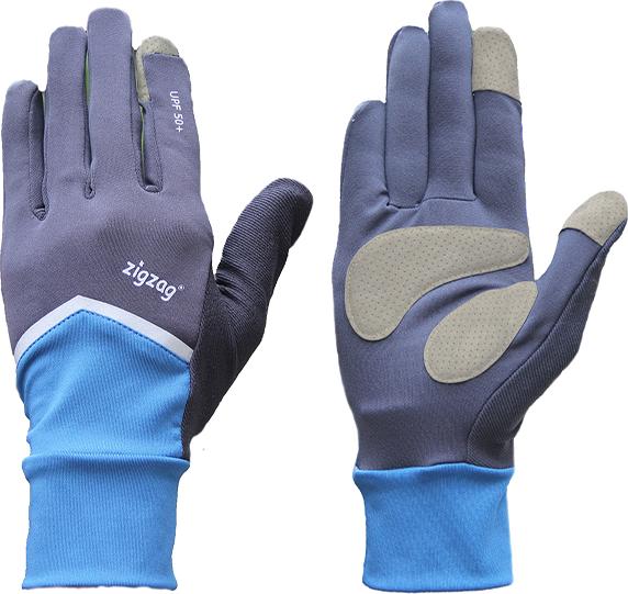 Găng tay Nonstop chống nắng UPF50+ xanh đen Zigzag GLV01002 size