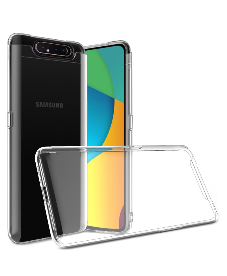Ốp lưng dẻo silicone trong suốt dành cho Samsung Galaxy A80