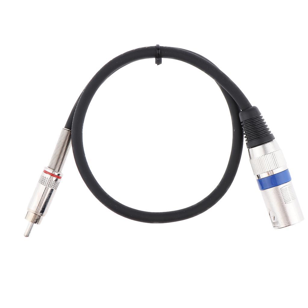 Phono RCA to XLR Male Cord HiFi Stereo Audio Connector Cable