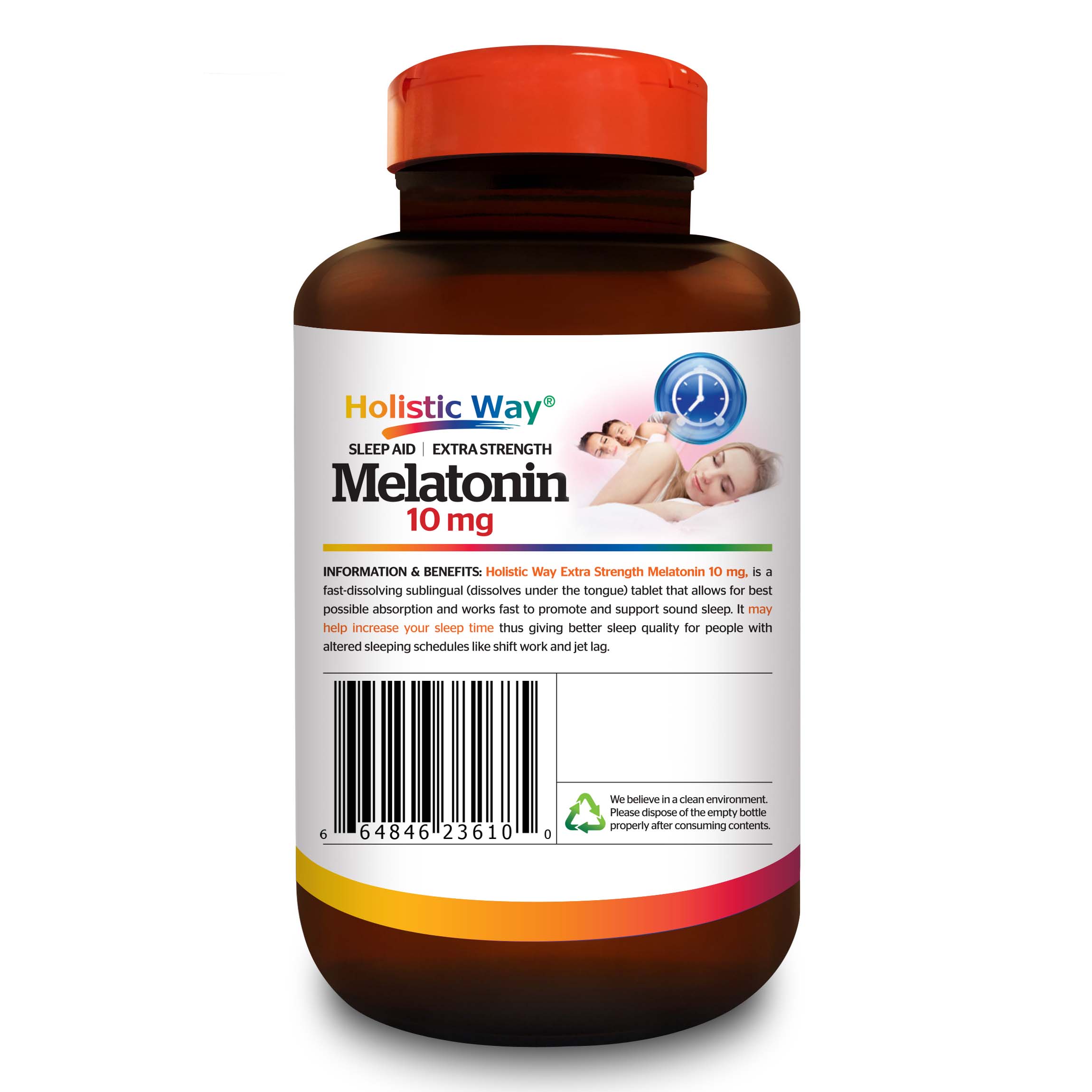 Viên Ngậm Melatonin Hương Bạc Hà 10Mg Cải Thiện Tình Trạng Mất Ngủ, Giúp Ngủ Ngon Và Sâu Holistic Way Melatonin 10Mg (30 Viên)