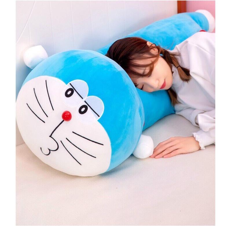 Gấu Bông Doremon Nằm Nhiều Biểu Cảm Cười, Chu Môi, Doraemon To Gối Ôm Cho Người Lớn, Trẻ Em Kiểu Dáng Cute