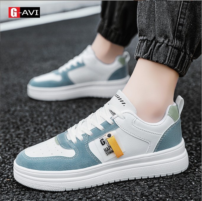 Giày Sneaker Nam Đế Bằng Đẹp Phong Cách Trẻ Trung Năng Động Đi Học Đi Chơi Đều Đẹp AVI - 260