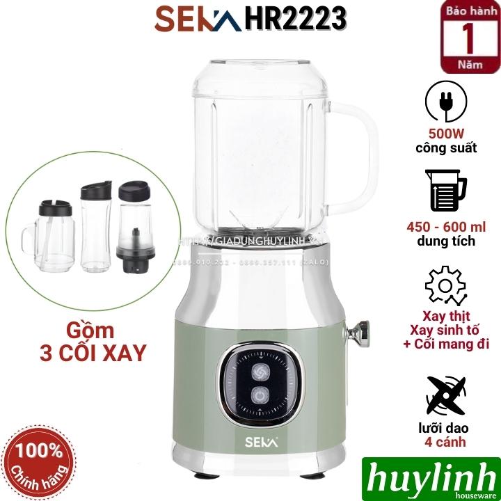 Máy xay sinh tố SEKA HR2223 - 500W - 3 cối xay - Hàng chính hãng