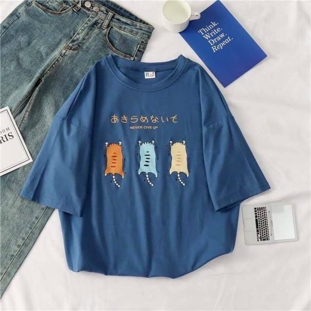 Áo Thun Tay Lỡ Unisex Freesize từ 40-70kg