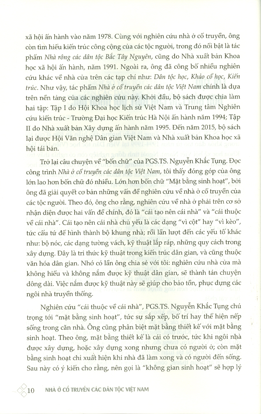 NHÀ Ở CỔ TRUYỀN CÁC DÂN TỘC VIỆT NAM – Nguyễn Khắc Tụng - Maihabooks