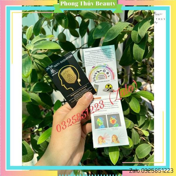 Chip Ngăn Bức Xạ Điện Từ ANTI-RADIATION 24K Gold Hàn Quốc, Miếng Dán Ngăn Tác Hại Của Bức Xạ Đối Với Con Người