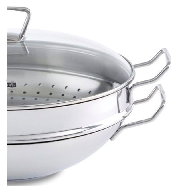 Bộ nồi lẩu + xửng hấp Fissler Nanjing 36cm