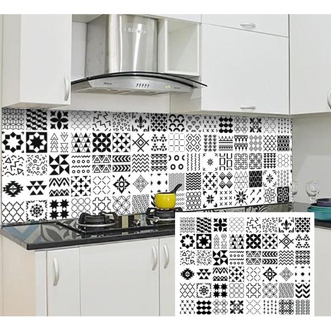 Decal dán tường decor dán bếp kính nhà tắm decor chịu nhiệt dễ lau chùi đề can loại 1 - Mẫu 28 Khổ 40x60cm 0028