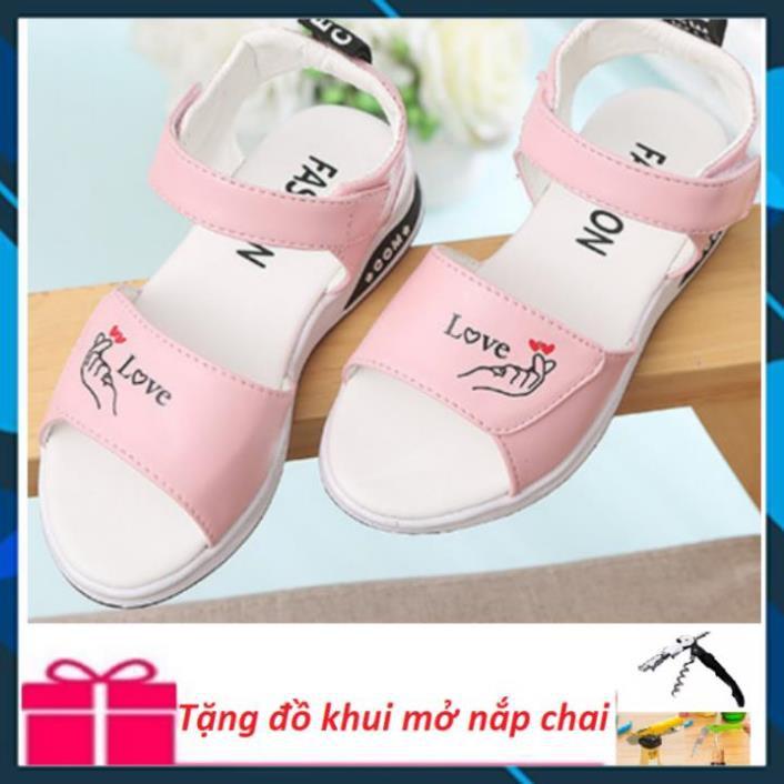Sandal Hàn Quốc siêu dễ thương cho bé gái 20707 + quà tặng khui chai