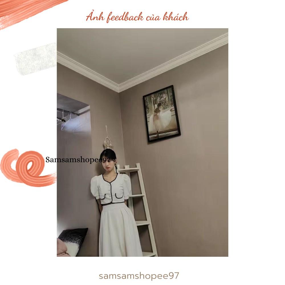 Set áo và chân váy thanh lịch