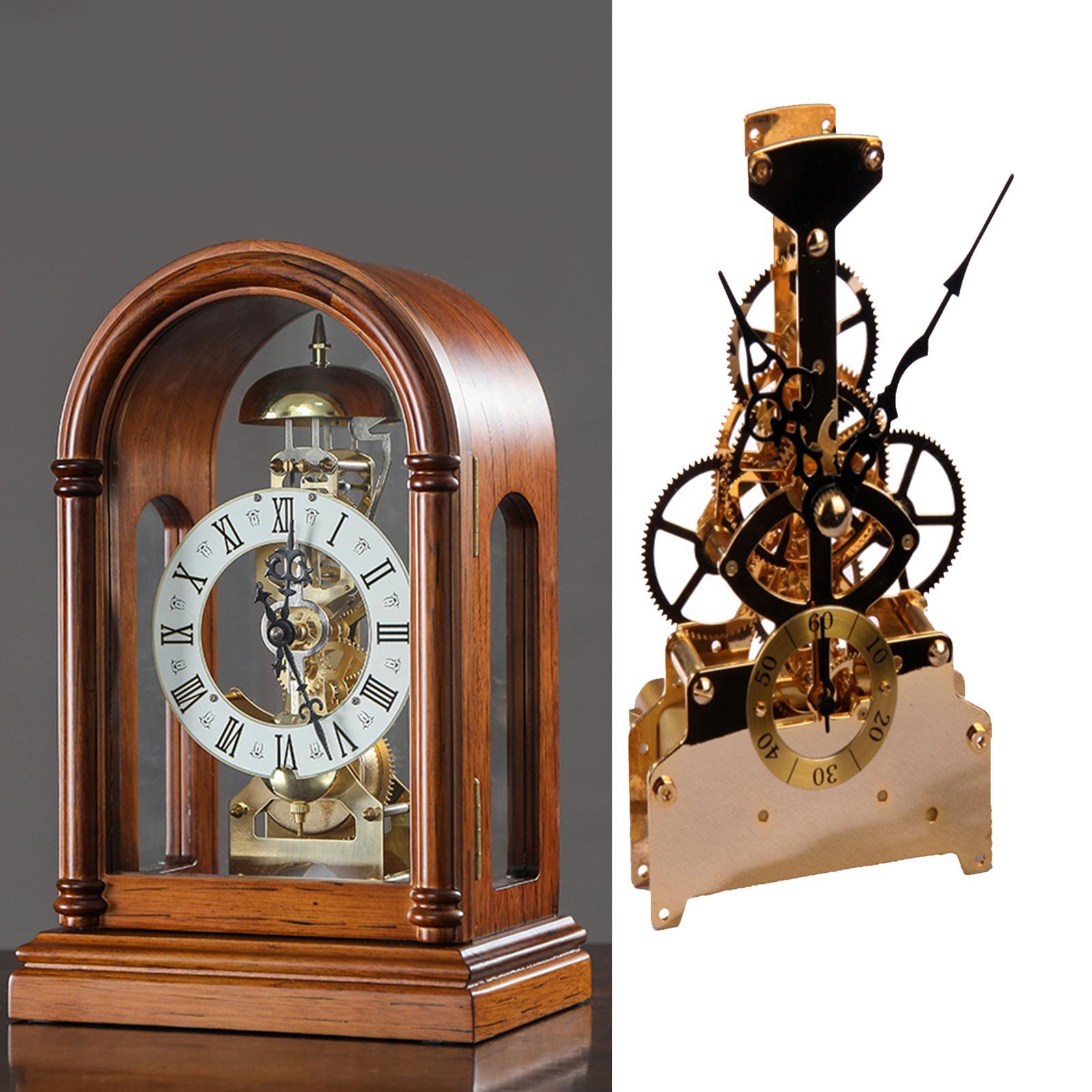 Old Fashioned Clock Movement Long Shaft Perspective Movement Copper Movement