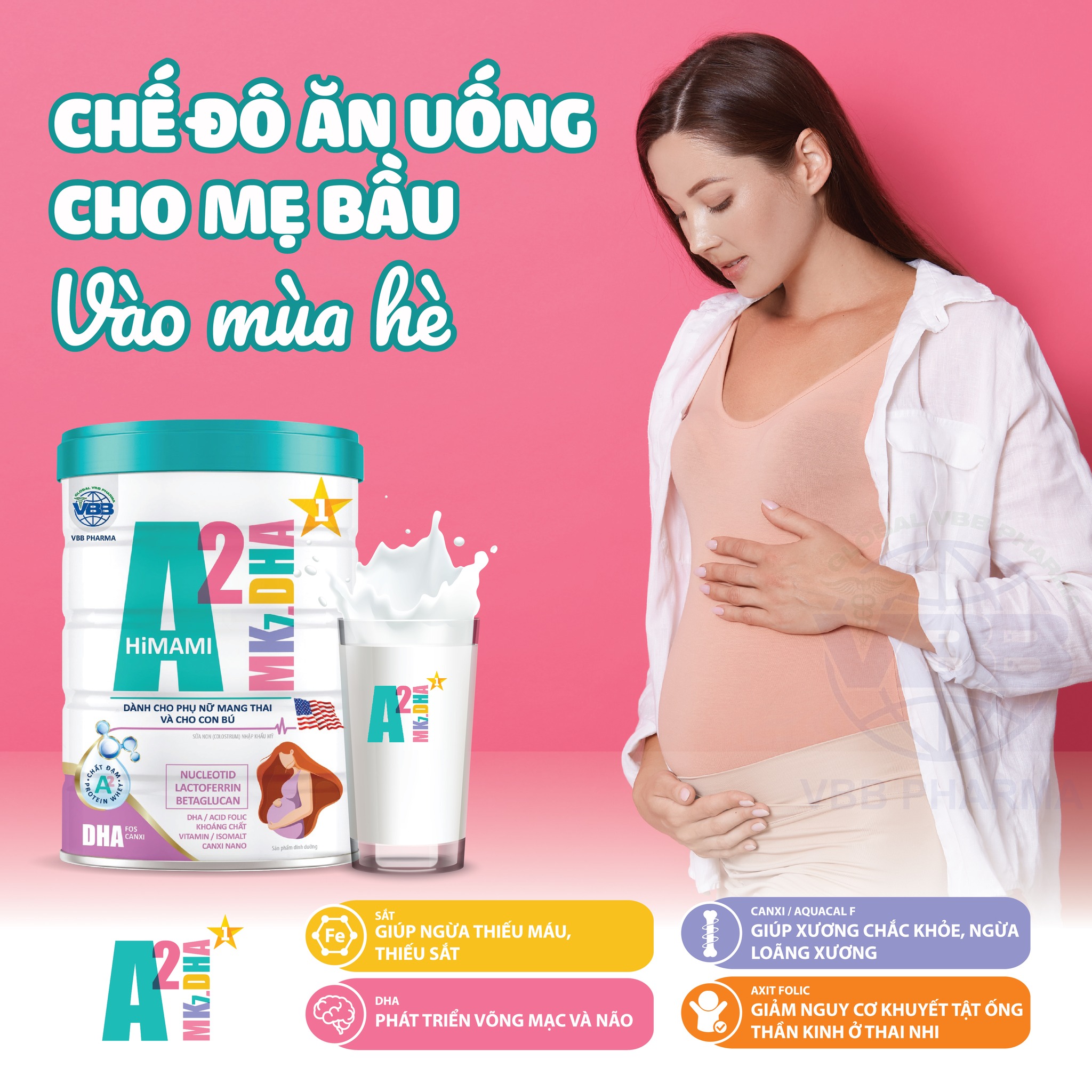 Sữa Bột A2 Mk7.DHA HiMami- Sữa Mẹ Bầu Hoàn Thiện