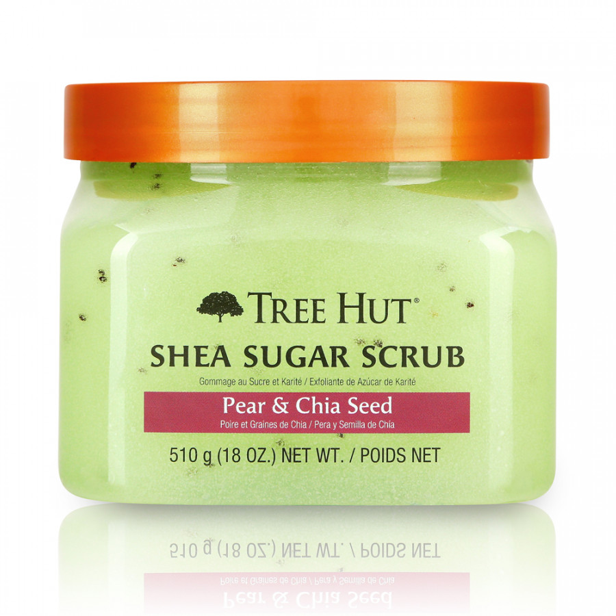 Tẩy tế bào chết cơ thể Tree Hut Shea Sugar Scrub Pear &amp; Chia Seed