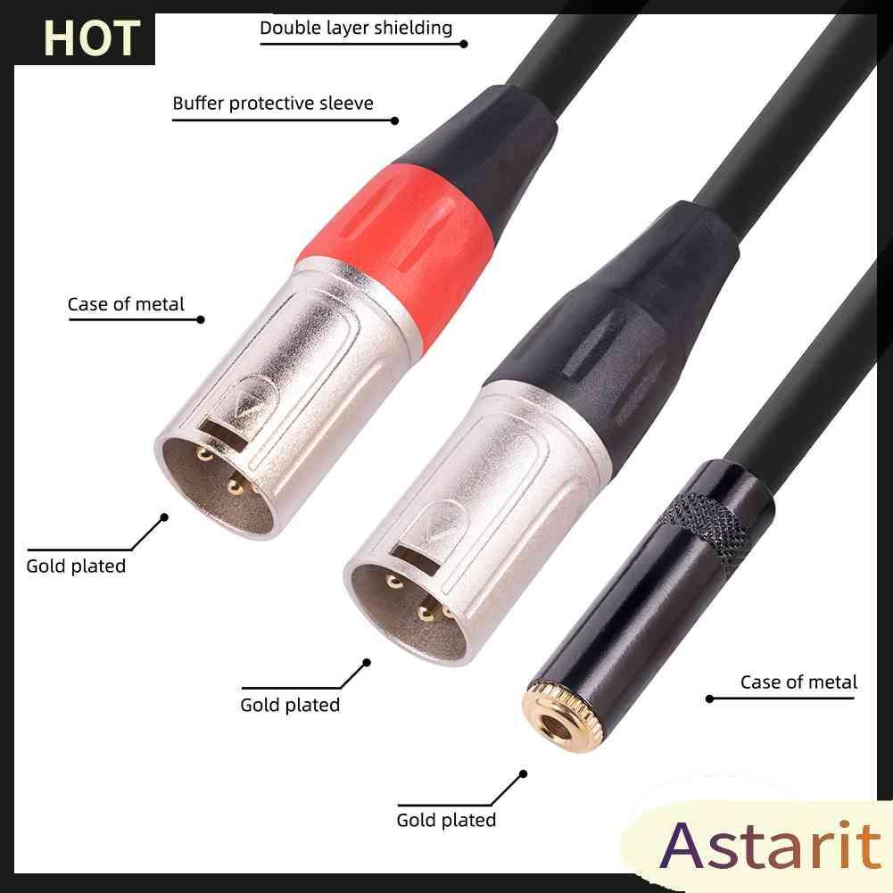 Dây Cáp Âm Thanh Chuyển Đổi Cổng 3.5mm Sang XLR Cho Loa Khuếch Đại Âm Thanh