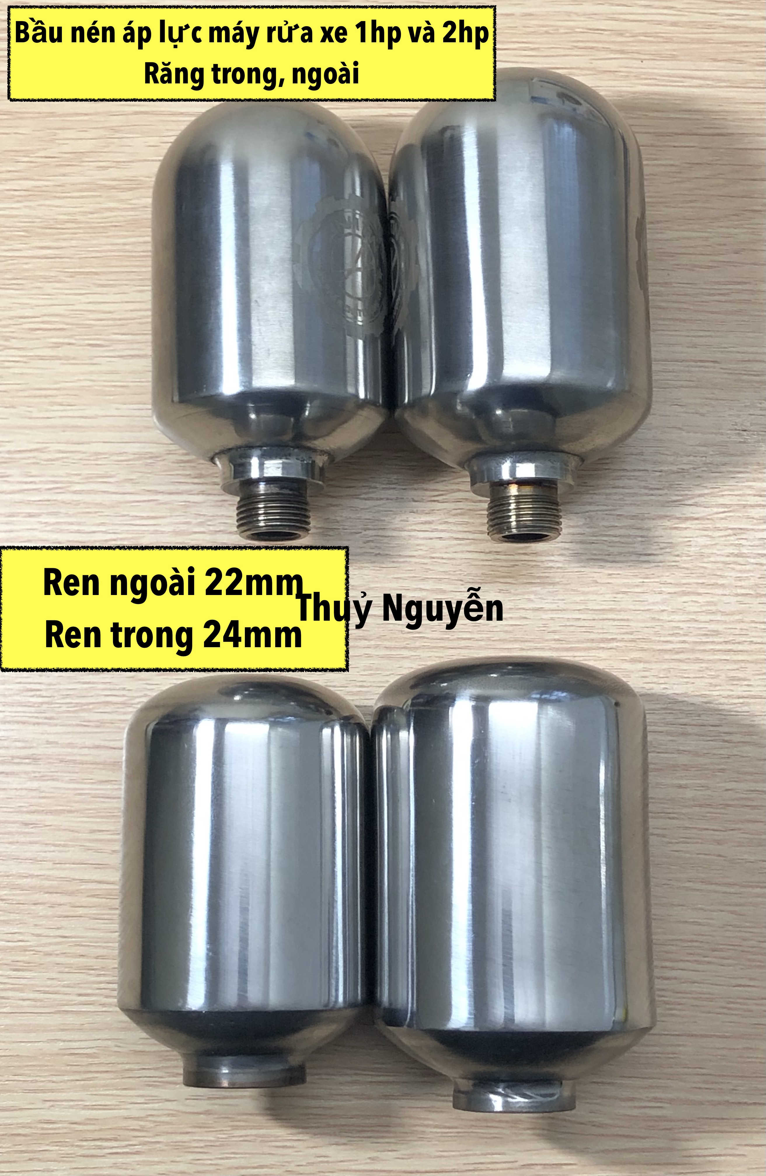 Bầu áp lực  máy rửa xe 1hp và 2hp