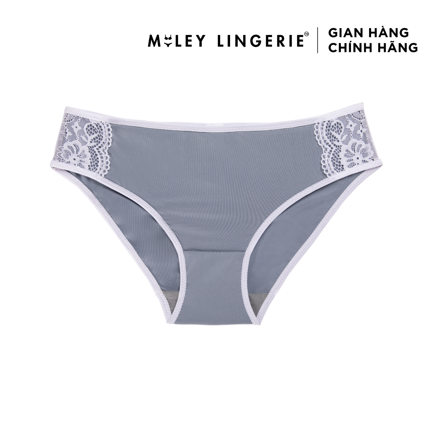 Combo 5 Quần Lót Viền Ren Sườn Miley Lingerie Xám - FMM1105