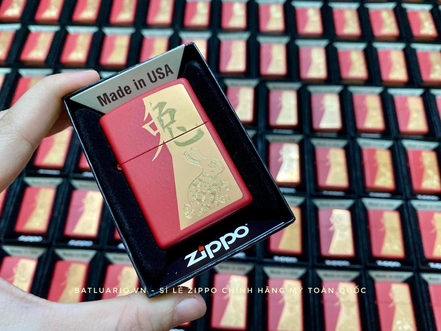 Bật Lửa Zippo 48282 – Zippo Year of the Rabbit Red Matte