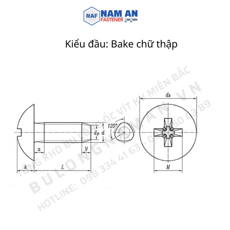 200 con Vít tự tạo ren M4, M5, M6 bake đầu cầu mạ kẽm trắng xanh và Vít tự ren đầu hoa thị M6x10, M6x16