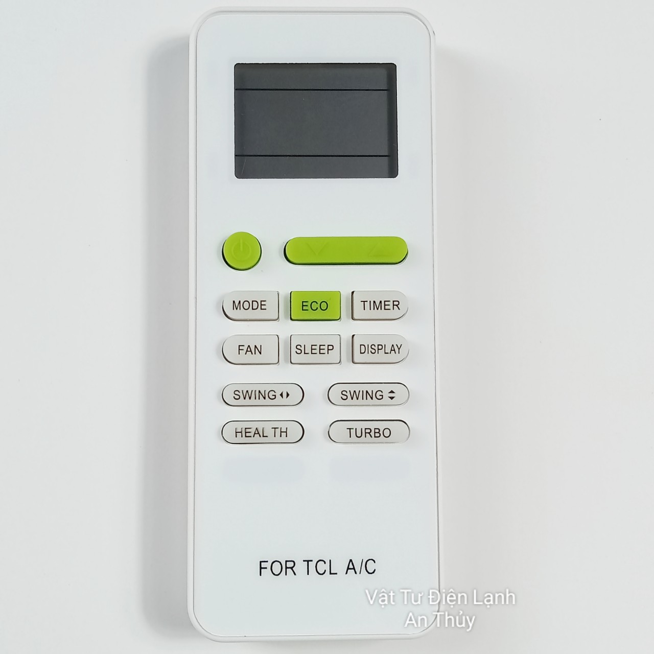 Remote máy lạnh TCL nút nguồn xanh lá - Điều khiển máy lạnh TCL - Remote điều hòa TCL - Điều khiển điều hòa TCL