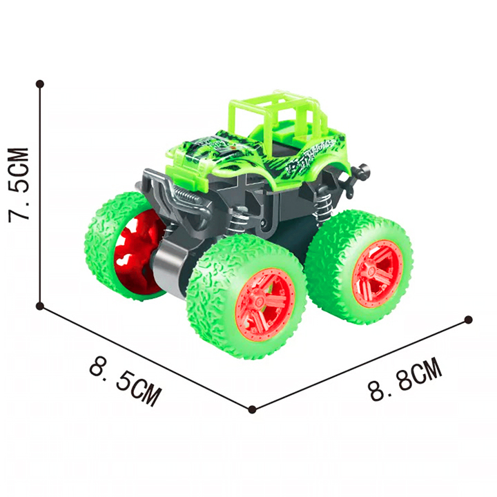 Xe ô tô đồ chơi cho bé trai, xe địa hình bánh đà cho trẻ em nhào lộn 360 độ chạy đà cực mạnh bằng nhựa nguyên sinh ABS – DC054