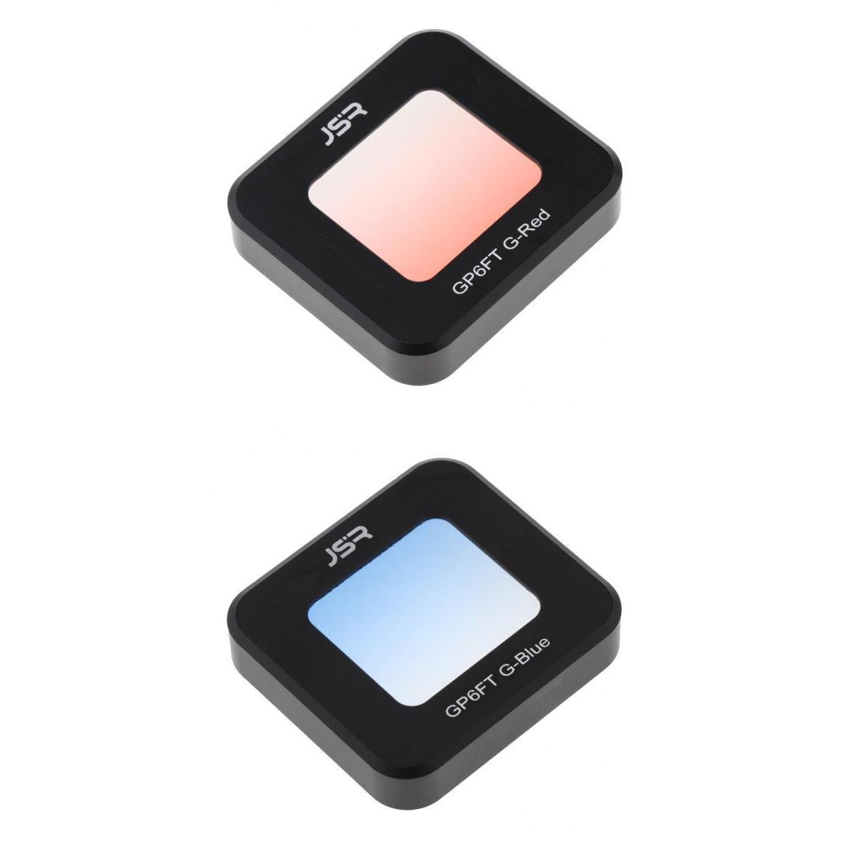 Combo Camera Graduated Blue+Red Diving Lens Filter Kit for Hero 5 6 7
