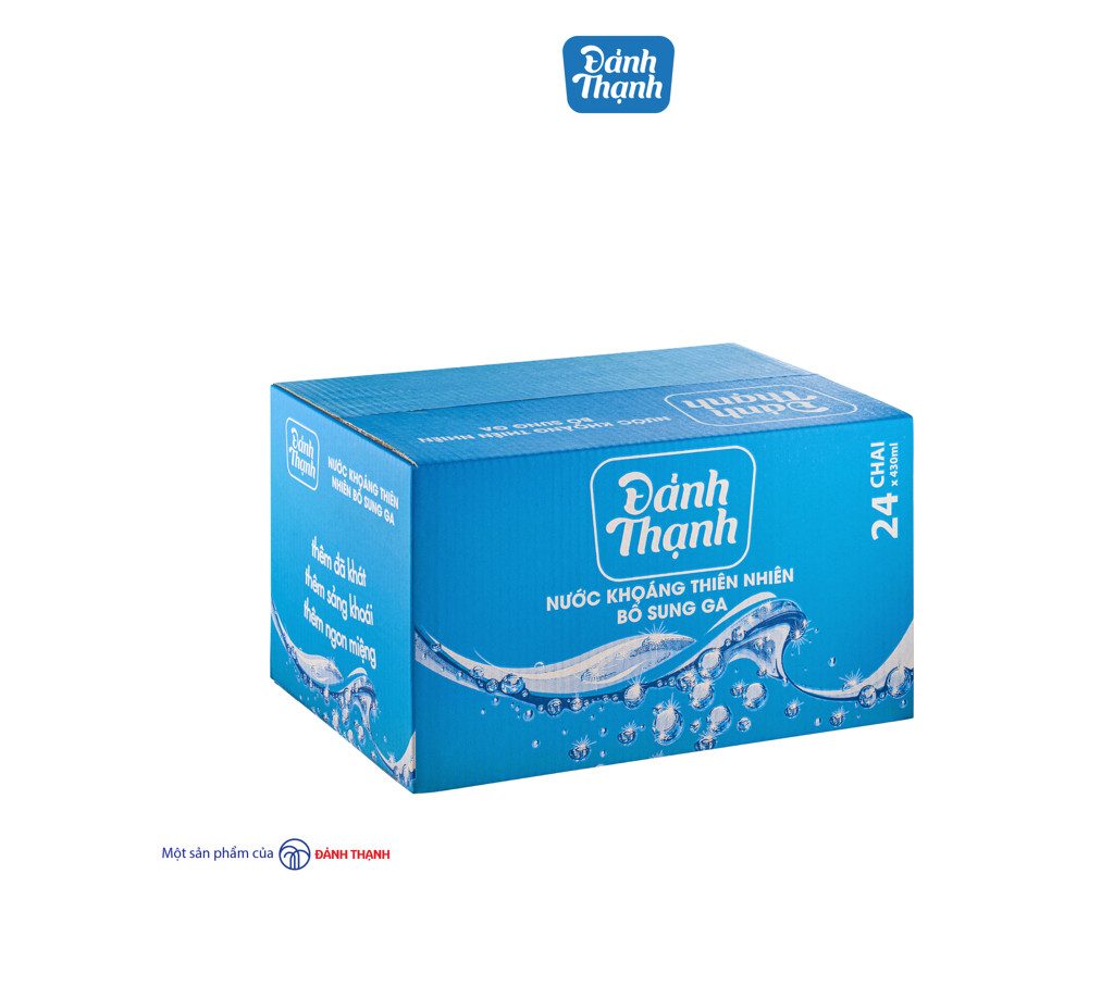 Thùng 24 chai Nước Khoáng Thiên Nhiên Có Ga Đảnh Thạnh 430ml