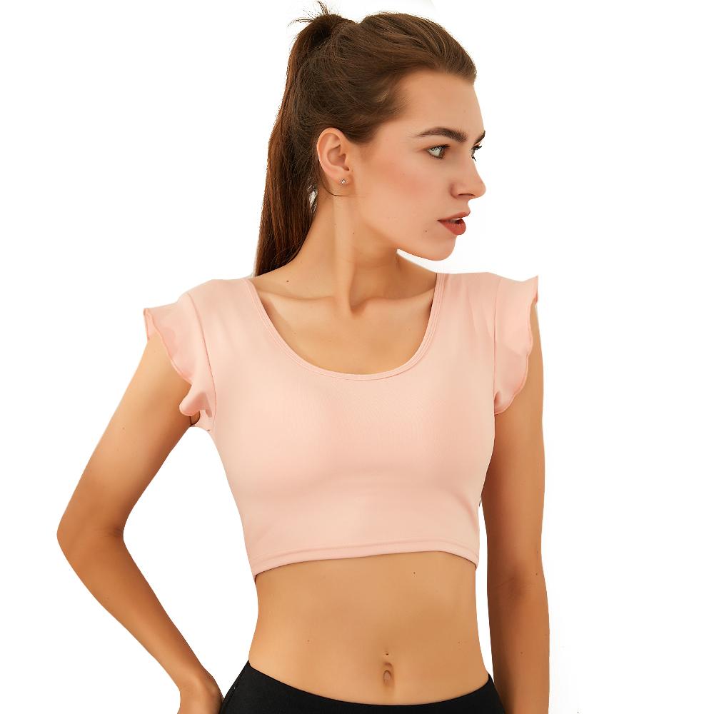 Gợi Cảm Áo Ngực Thể Thao Nữ Tập Gym Áo Crop Top Đẩy Lên Nylon Wirefree Tập Yoga Quần Lót Tập Luyện Áo Ngực Nữ Ren Ngắn tay Tập Thể Hình Áo Ngực