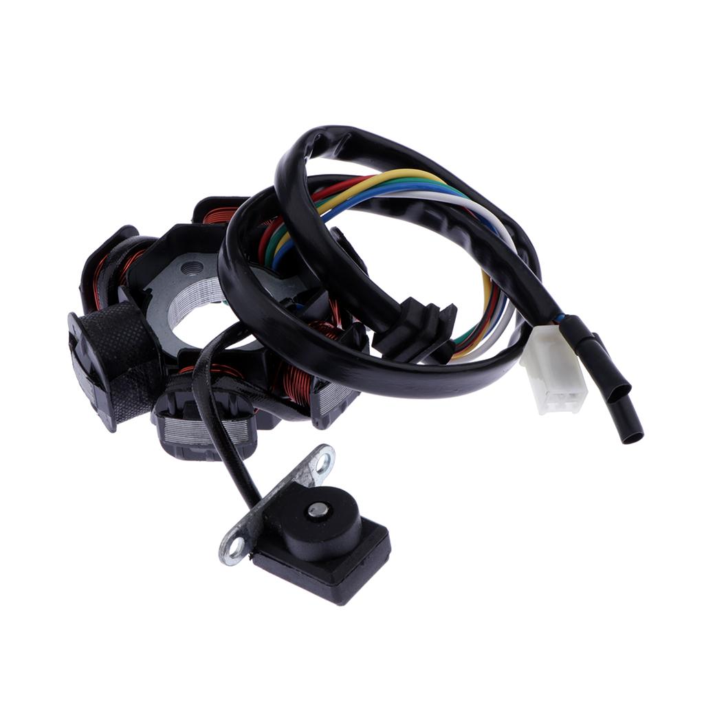 6 Coil Pole MAGNETO Flywheel Stator for GY6 125CC Quad Dirt Bike Buggy