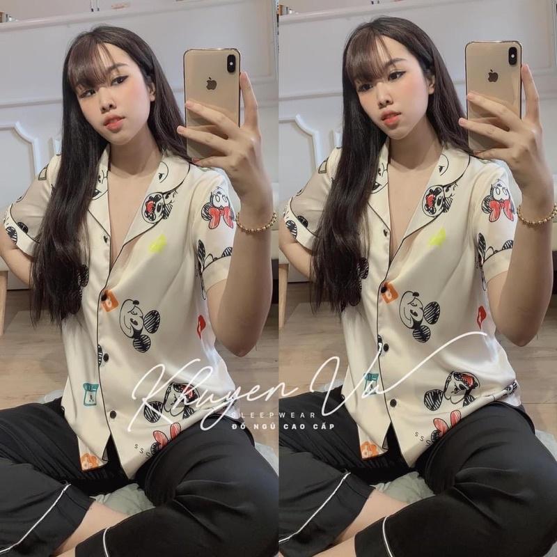 Bộ pizama áo cộc quần dài