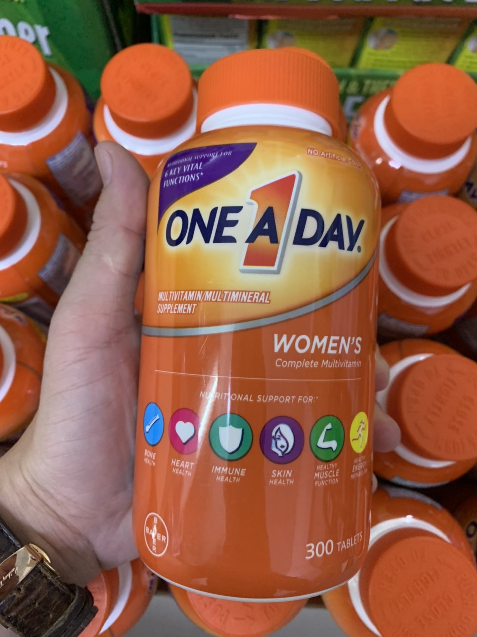 Viên uống Vitamin tổng hợp cho Nữ - One A Day women Multivitamin 300 viên của Mỹ - mẫu mới
