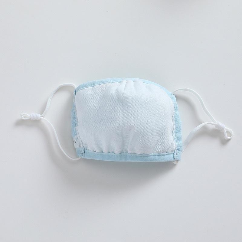 Khẩu trang xô cho bé, khẩu trang cho bé 3D vải xô 5 lớp kháng khuẩn chống bụi, có nút chỉnh quai đeo