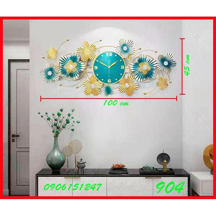 Đồng hồ treo tường trang trí decor 904 kích thước 100 x 45 cm