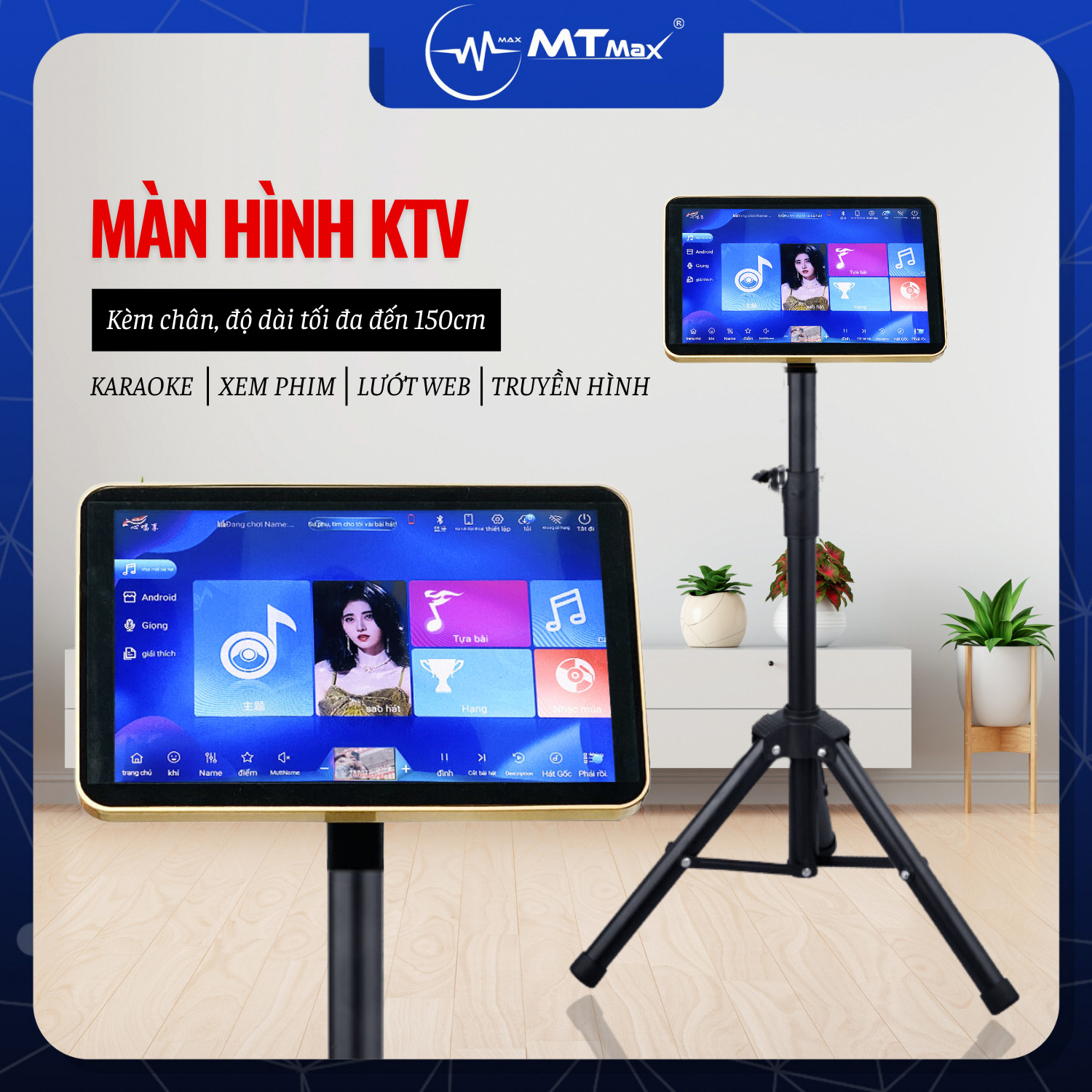 Màn Hình Cảm Ứng KTV01 HD 14 Inch - Màn Hình Karaoke Chọn Bài Tiện Lợi Kèm Chân Cao Cấp Sắc Nét Giá Rẻ Dễ Dàng Sử Dụng hàng chính hãng