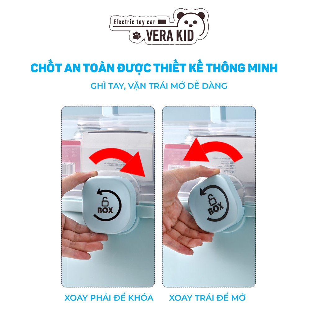 Hộp đựng thuốc, hộp nhựa đựng đồ đa tầng tiện dụng cho gia đình