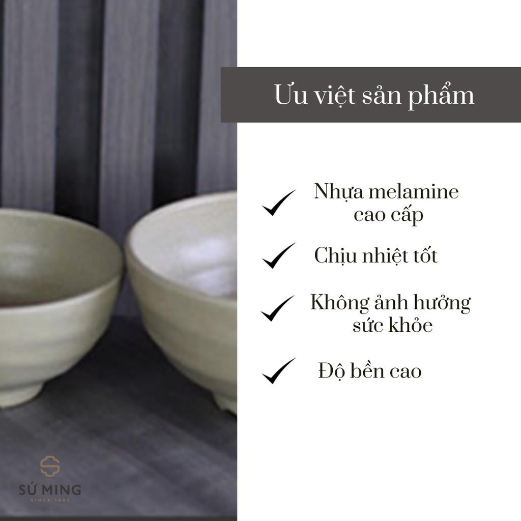 Bát Ăn Mì, Phở, Bún Nâu Đá Nhựa Melamine Cao Cấp Dùng Trong Nhà Hàng, Quán Ăn