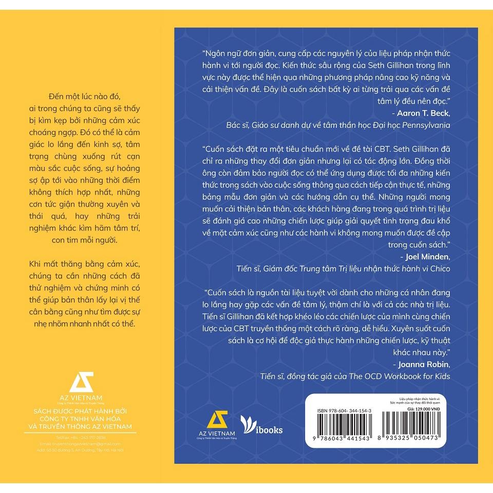 Sách Liệu Pháp Nhận Thức Hành Vi: Sức Mạnh Của Sự Thay Đổi Thói Quen - Skybooks - BẢN QUYỀN