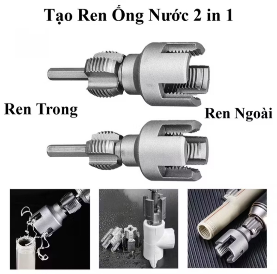 2 CÁI ĐẦU TẠO REN ỐNG NƯỚC THÔNG MINH