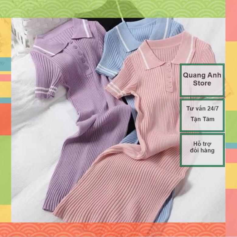 Váy Len Cổ Đức Trơn_Đầm Len Body