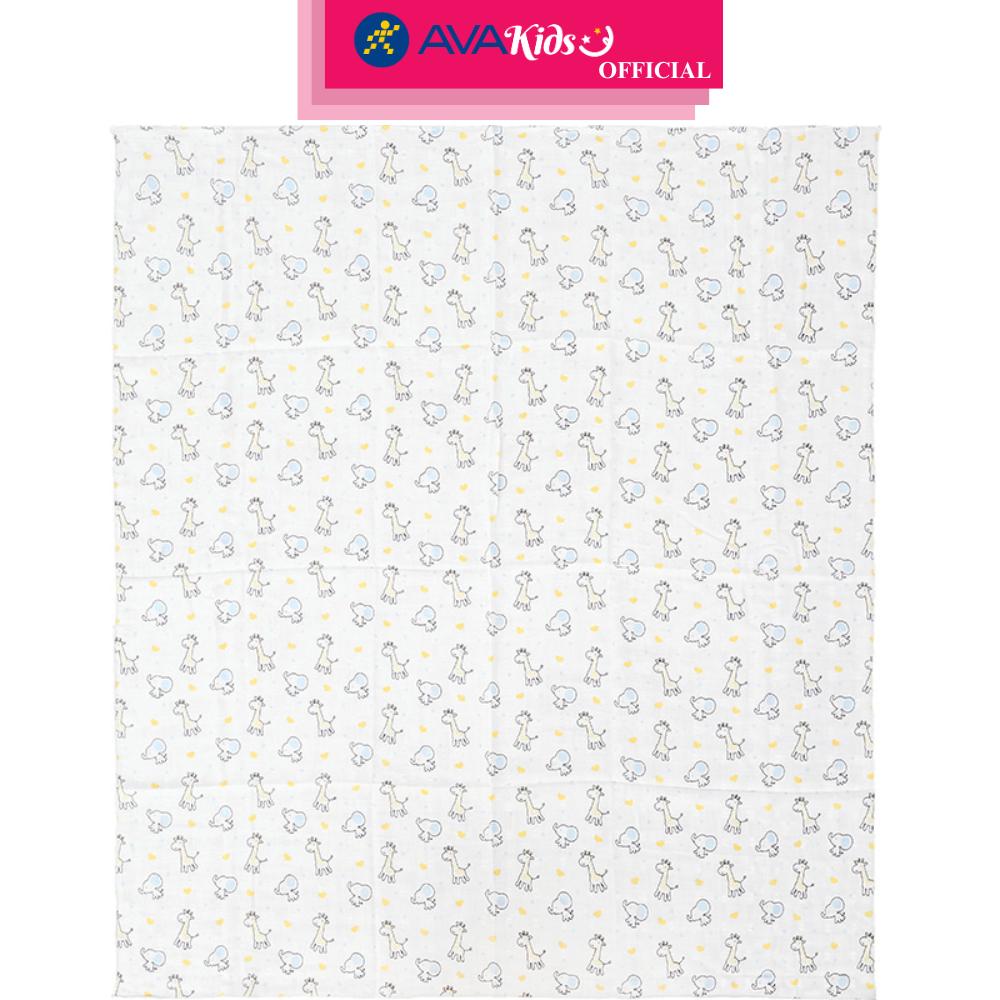 Khăn tắm cotton Bessla 2 lớp 90x100 cm - Hình thú - Hàng Chính Hãng