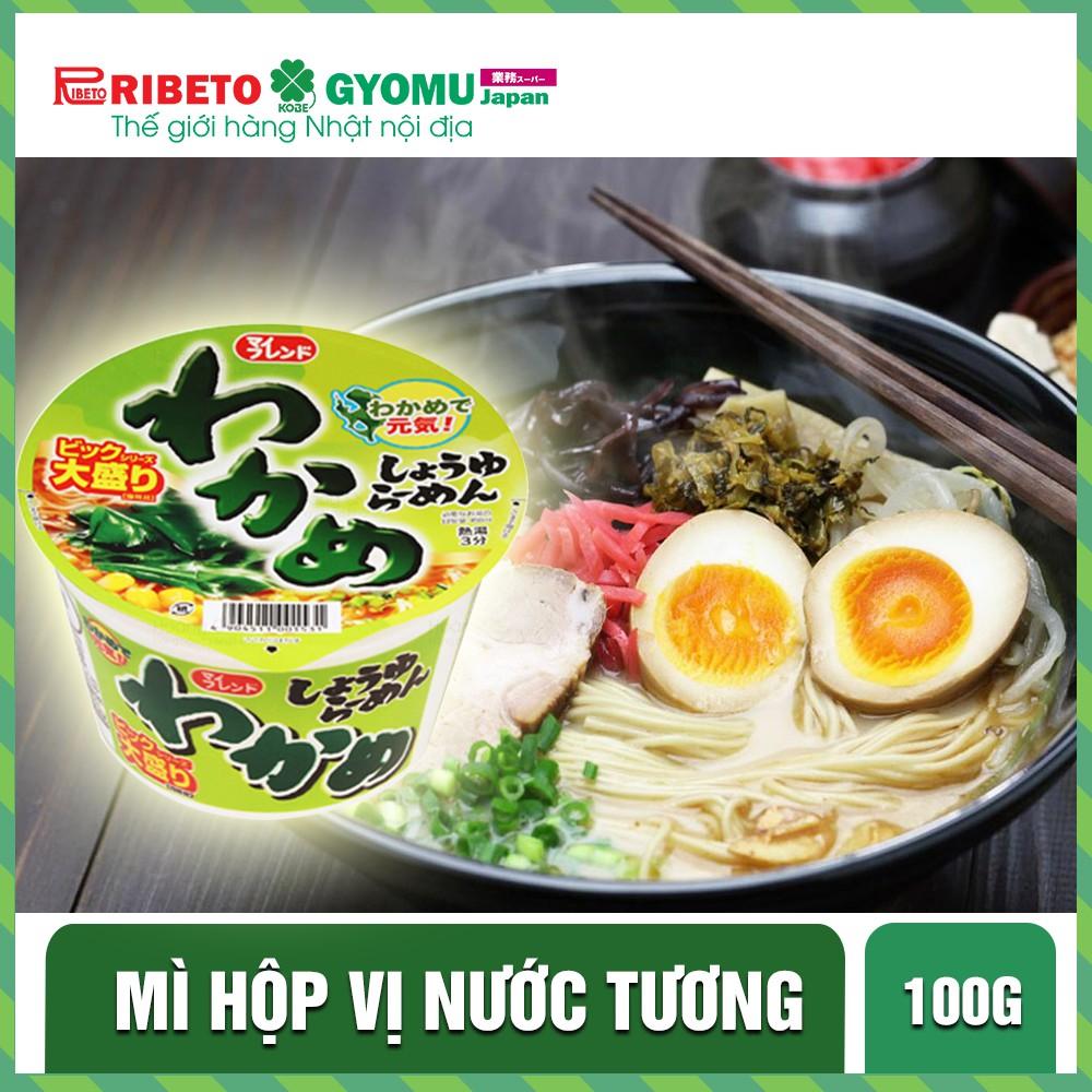 Mì hộp ramen vị nước tương 100g T24 - Hàng nội địa Nhật Bản