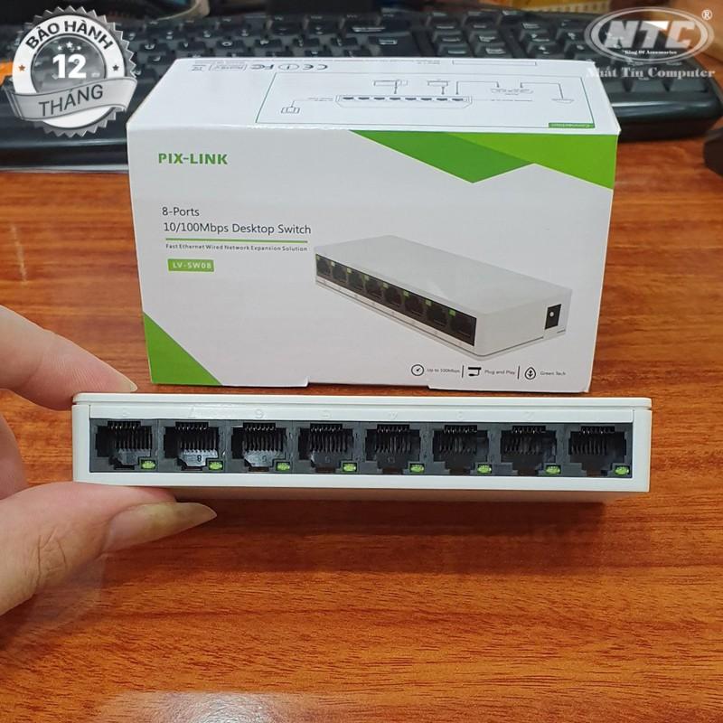 Switch 8 Port PIX-LINK LV-SW08 chia cổng mạng RJ45