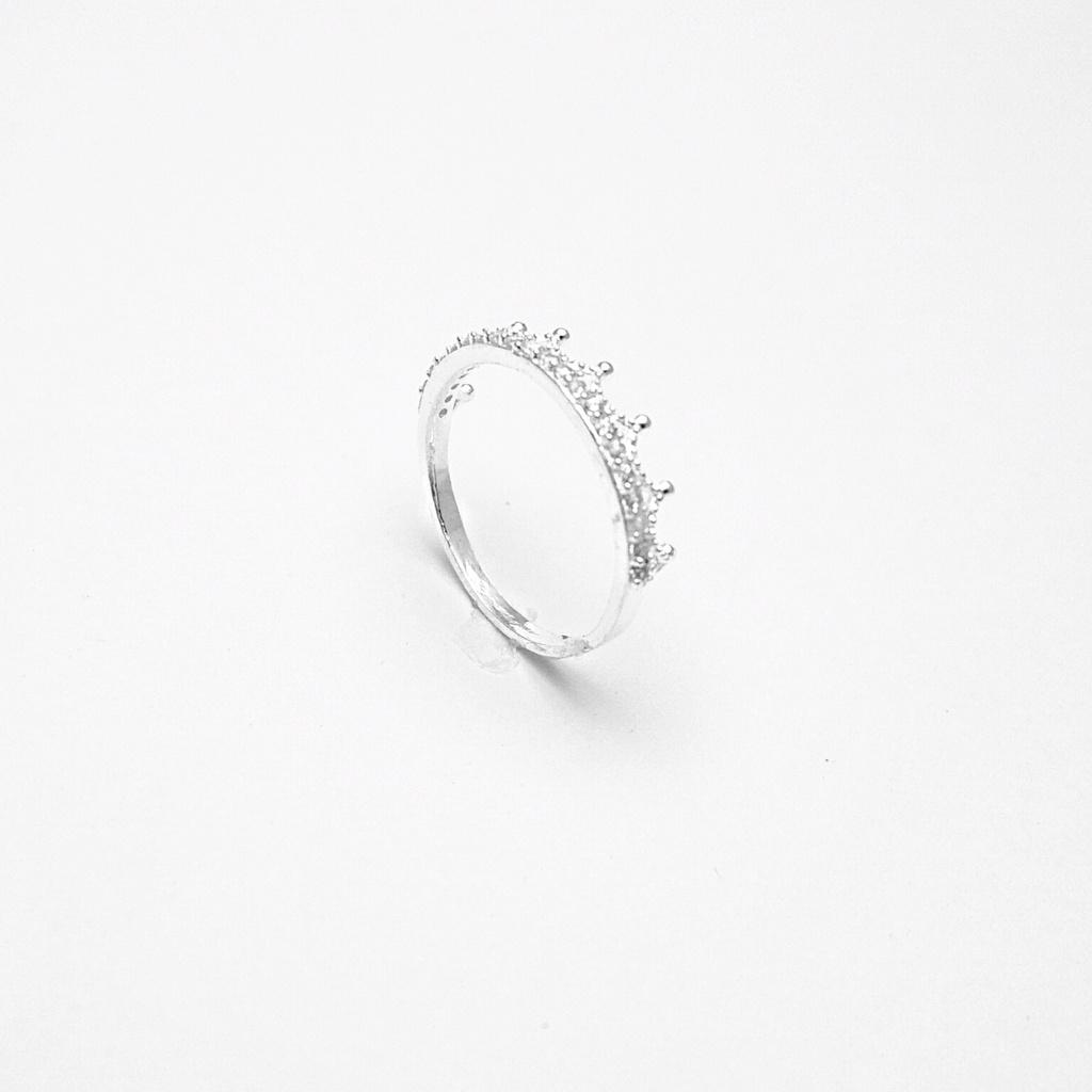 Nhẫn bạc nữ Anta ATJ9041, nhẫn nữ vương miện đính đá Crown ring