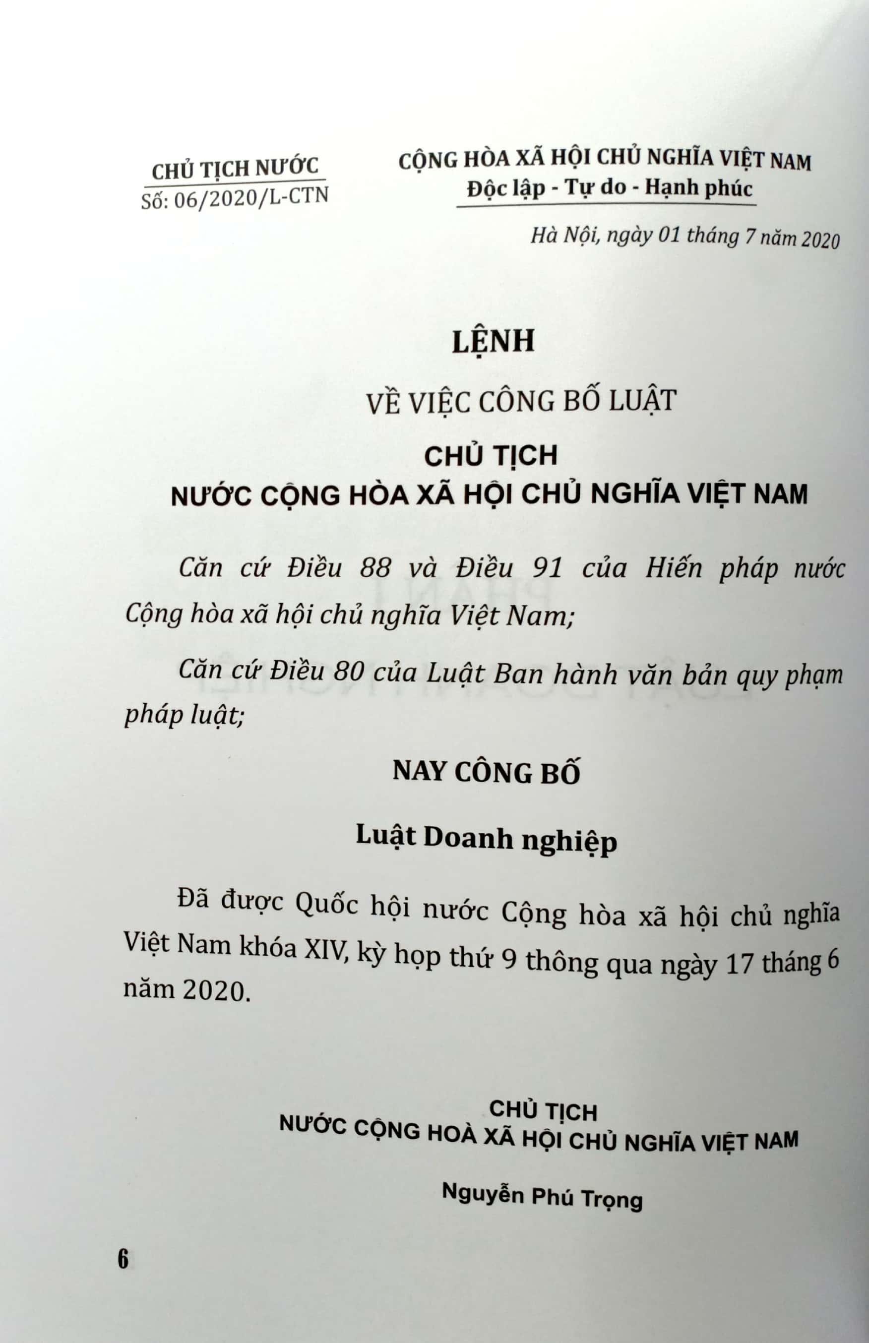 Sách Luật Doanh Nghiệp Năm 2020 - Luật Hỗ Trợ Doanh Nghiệp Nhỏ Và Vừa Của Nước Cộng Hòa Xã Hội Chủ Nghĩa Việt Nam