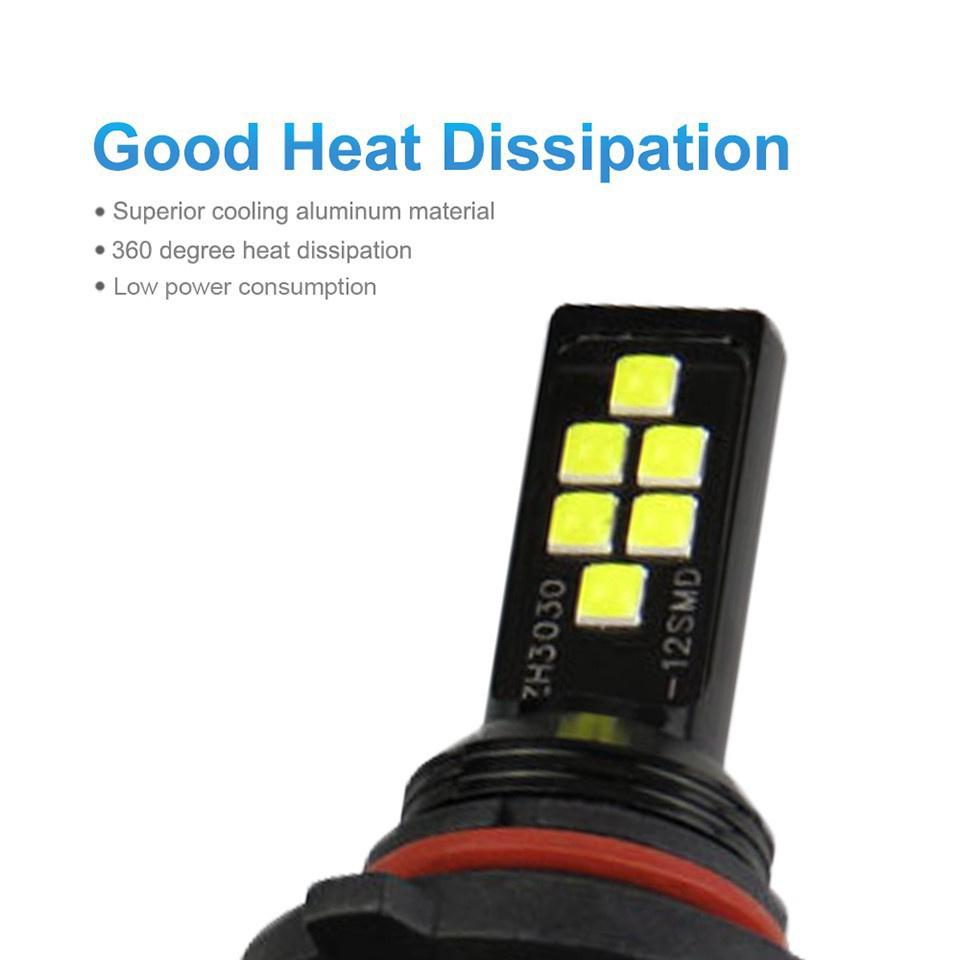 2 Bóng Đèn Led H1 H3 H4 H7 H11 H8 3030smd 9005 9006 Dc12V Ánh Sáng Trắng Cho Xe Hơi