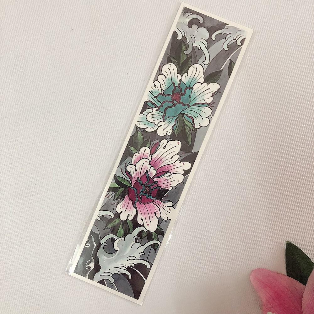 Hình xăm dán cao cấp vòng tay sóng lướt 6x23cm