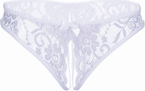 Quần lót nữ sexy hở mông hở đũng xẻ đáy sexy - Màu trắng