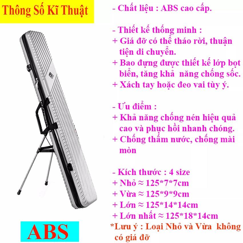 Bao Đựng Cần Câu Cá Nhựa Hợp Kim , ABS Chống Thấm Nước Chuyện Dụng Câu Đơn , Câu Đài Cao Cấp STDC-8