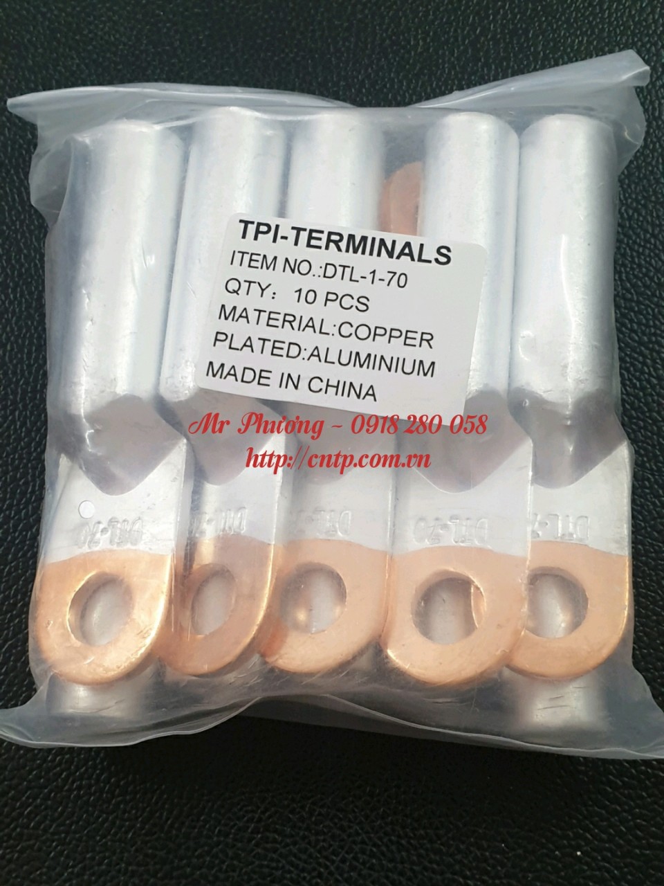 Cosse đồng nhôm DTL 1-70: Combo 5 con