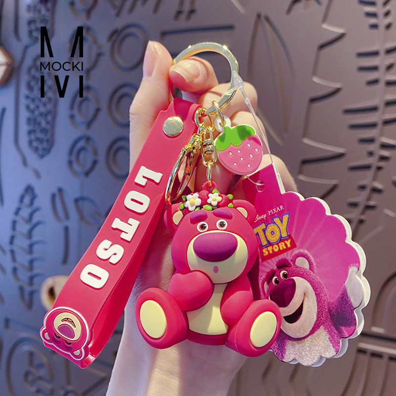 Móc khóa gấu dâu xịn xò
