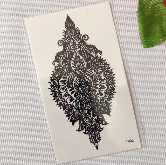 Combo 6 tấm hình xăm dán tattoo cao cấp size 10x6cm NEVER SAY DIE